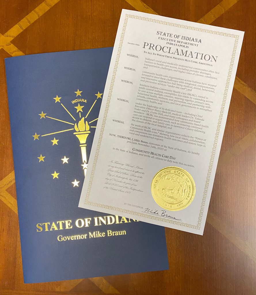 Governor's proclamation officially recognizing SICHC on Nov. 14